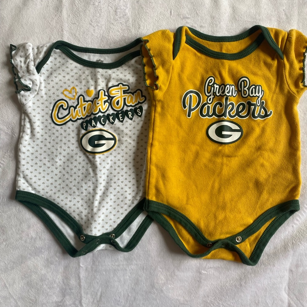 Green Bay Packers 0-3 Girls Bodysuits